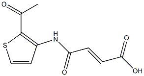 4-[(2-acetyl-3-thienyl)amino]-4-oxobut-2-enoic acid Structure