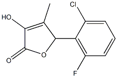 5-(2-chloro-6-fluorophenyl)-3-hydroxy-4-methyl-2,5-dihydrofuran-2-one Structure