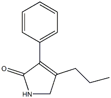 3-phenyl-4-propyl-2,5-dihydro-1H-pyrrol-2-one Struktur