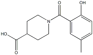 1-(2-hydroxy-5-methylbenzoyl)piperidine-4-carboxylic acid|1-(2-HYDROXY-5-METHYLBENZOYL)PIPERIDINE-4-CARBOXYLIC ACID