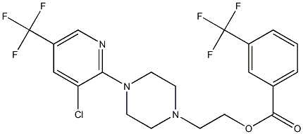 2-{4-[3-chloro-5-(trifluoromethyl)-2-pyridinyl]piperazino}ethyl 3-(trifluoromethyl)benzenecarboxylate