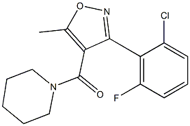 [3-(2-chloro-6-fluorophenyl)-5-methyl-4-isoxazolyl](piperidino)methanone