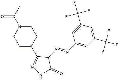 3-(1-acetyl-4-piperidyl)-4-{2-[3,5-di(trifluoromethyl)phenyl]diaz-1-enyl}-4,5-dihydro-1H-pyrazol-5-one