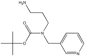 tert-butyl 3-aminopropyl(pyridin-3-ylmethyl)carbamate Structure