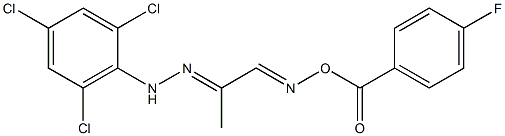 1-{[(4-fluorobenzoyl)oxy]imino}acetone N-(2,4,6-trichlorophenyl)hydrazone
