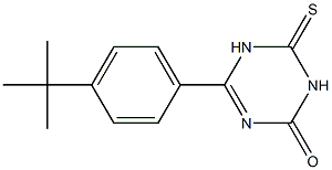 4-[4-(tert-butyl)phenyl]-6-thioxo-1,2,5,6-tetrahydro-1,3,5-triazin-2-one Struktur