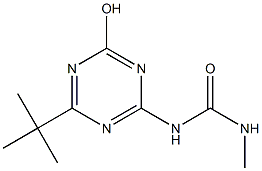 1-(4-tert-Butyl-6-hydroxy-1,3,5-triazin-2-yl)-3-methylurea Struktur