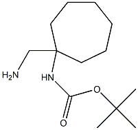 tert-butyl 1-(aminomethyl)cycloheptylcarbamate Structure