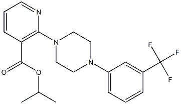 isopropyl 2-{4-[3-(trifluoromethyl)phenyl]piperazino}nicotinate Structure