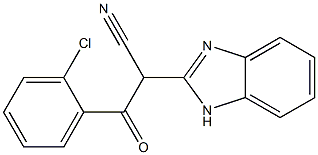 2-(1H-benzo[d]imidazol-2-yl)-3-(2-chlorophenyl)-3-oxopropanenitrile Structure
