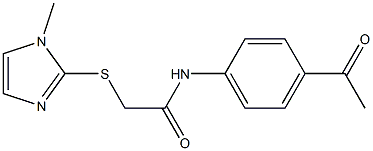 N1-(4-acetylphenyl)-2-[(1-methyl-1H-imidazol-2-yl)thio]acetamide