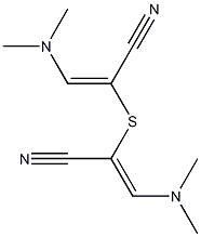 2-{[1-cyano-2-(dimethylamino)vinyl]thio}-3-(dimethylamino)acrylonitrile Structure