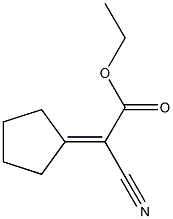 ethyl 2-cyano-2-cyclopentylidenacetate Struktur