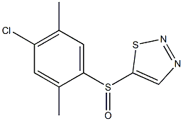 5-[(4-chloro-2,5-dimethylphenyl)sulfinyl]-1,2,3-thiadiazole Structure