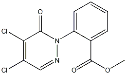 methyl 2-(4,5-dichloro-6-oxopyridazin-1(6H)-yl)benzoate Structure