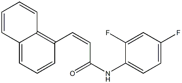 (Z)-N-(2,4-difluorophenyl)-3-(1-naphthyl)-2-propenamide