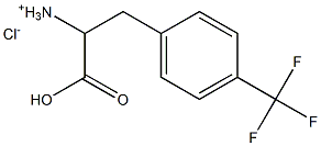 1-carboxy-2-[4-(trifluoromethyl)phenyl]-1-ethanaminium chloride Struktur