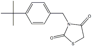 3-[4-(tert-butyl)benzyl]-1,3-thiazolane-2,4-dione Struktur