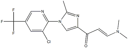 (E)-1-{1-[3-chloro-5-(trifluoromethyl)-2-pyridinyl]-2-methyl-1H-imidazol-4-yl}-3-(dimethylamino)-2-propen-1-one Structure
