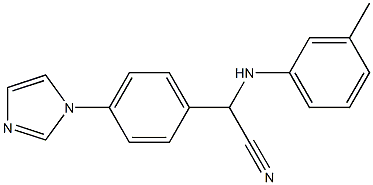  2-[4-(1H-imidazol-1-yl)phenyl]-2-(3-toluidino)acetonitrile