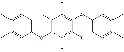 1,4-di(3,4-dimethylphenoxy)-2,3,5,6-tetrafluorobenzene Struktur