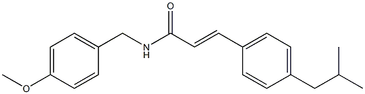(E)-3-(4-isobutylphenyl)-N-(4-methoxybenzyl)-2-propenamide
