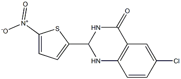 6-chloro-2-(5-nitro-2-thienyl)-1,2,3,4-tetrahydroquinazolin-4-one