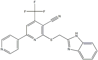 6-[(1H-benzimidazol-2-ylmethyl)thio]-4-(trifluoromethyl)-2,4'-bipyridine-5-carbonitrile