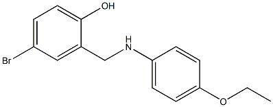 4-bromo-2-[(4-ethoxyanilino)methyl]benzenol Structure