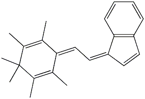 1-[2-(2,3,4,4,5,6-hexamethylcyclohexa-2,5-dienyliden)ethylidene]-1H-indene 结构式