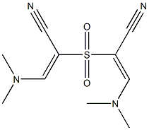 2-{[1-cyano-2-(dimethylamino)vinyl]sulfonyl}-3-(dimethylamino)acrylonitrile Structure