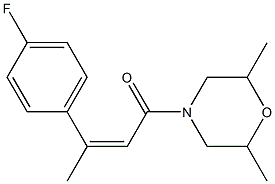 (Z)-1-(2,6-dimethylmorpholino)-3-(4-fluorophenyl)-2-buten-1-one