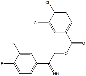 4-{[(3,4-dichlorobenzoyl)oxy]ethanimidoyl}-1,2-difluorobenzene Structure