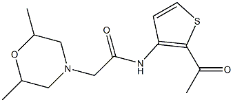 N1-(2-acetyl-3-thienyl)-2-(2,6-dimethylmorpholino)acetamide