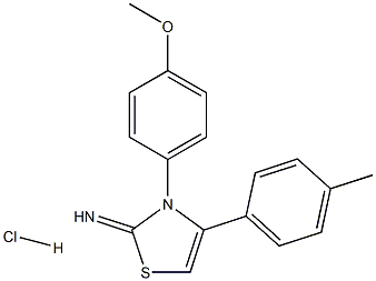 3-(4-methoxyphenyl)-4-(4-methylphenyl)-2,3-dihydro-1,3-thiazol-2-imine hydrochloride