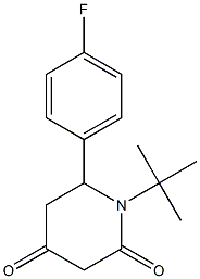 1-(tert-butyl)-6-(4-fluorophenyl)dihydro-2,4(1H,3H)-pyridinedione 结构式