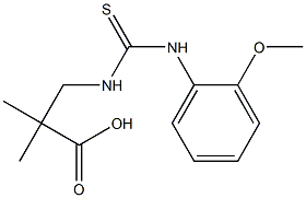 3-{[(2-methoxyanilino)carbothioyl]amino}-2,2-dimethylpropanoic acid