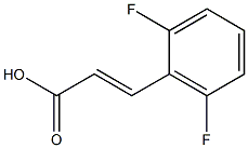 (2E)-3-(2,6-difluorophenyl)acrylic acid Struktur