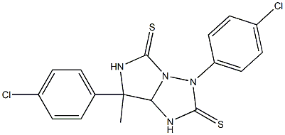 3,7-bis(4-chlorophenyl)-7-methyldihydro-1H-imidazo[1,5-b][1,2,4]triazole-2,5(3H,6H)-dithione