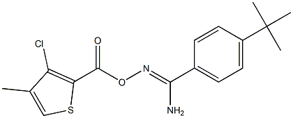 O1-[(3-chloro-4-methyl-2-thienyl)carbonyl]-4-(tert-butyl)benzene-1-carbohydroximamide