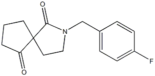 2-(4-fluorobenzyl)-2-azaspiro[4.4]nonane-1,6-dione Structure