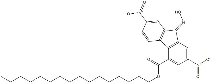 hexadecyl 9-hydroxyimino-2,7-dinitro-9H-4-fluorenecarboxylate Structure