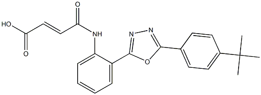 4-(2-{5-[4-(tert-butyl)phenyl]-1,3,4-oxadiazol-2-yl}anilino)-4-oxobut-2-enoic acid