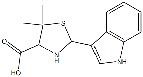 2-(1H-indol-3-yl)-5,5-dimethyl-1,3-thiazolane-4-carboxylic acid Structure