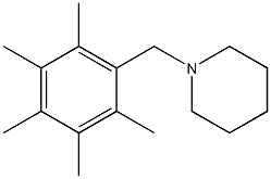 1-(2,3,4,5,6-pentamethylbenzyl)piperidine Structure