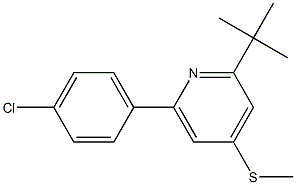 2-(tert-butyl)-6-(4-chlorophenyl)-4-(methylthio)pyridine