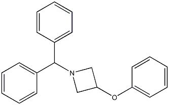 1-benzhydryl-3-phenoxyazetane Struktur
