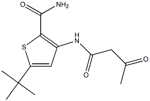 3-(acetoacetylamino)-5-(tert-butyl)thiophene-2-carboxamide