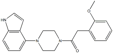 1-[4-(1H-indol-4-yl)piperazino]-2-(2-methoxyphenyl)ethan-1-one Structure
