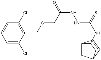 N1-bicyclo[2.2.1]hept-5-en-2-yl-2-{2-[(2,6-dichlorobenzyl)thio]acetyl}hydrazine-1-carbothioamide